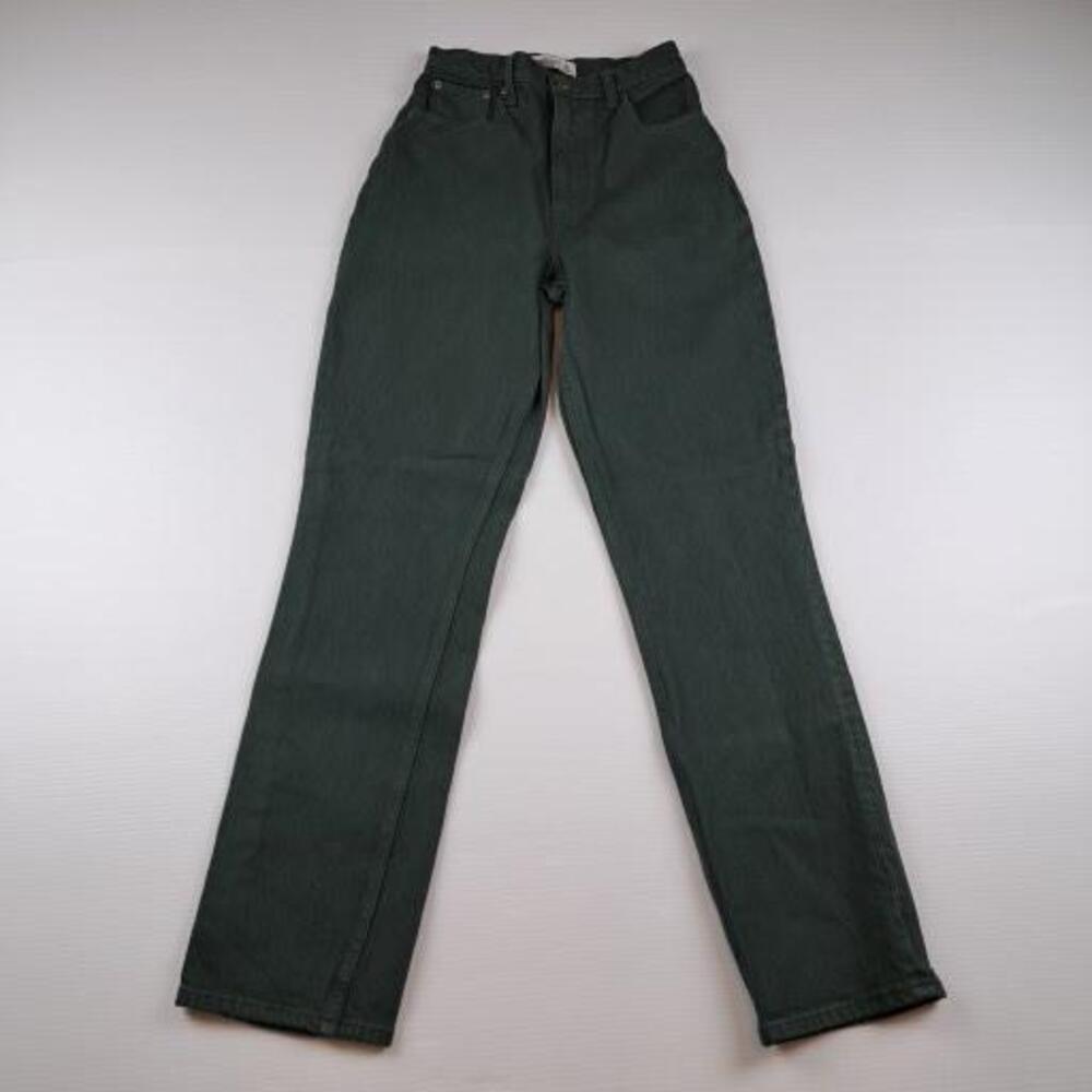 Abercrombie & Fitch Jeans Womens 00 Green 90s Straight Ultra High Rise